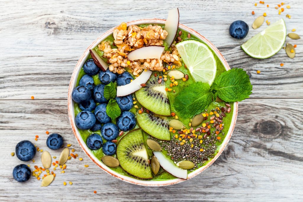 Matcha Bowl With Chia Seeds