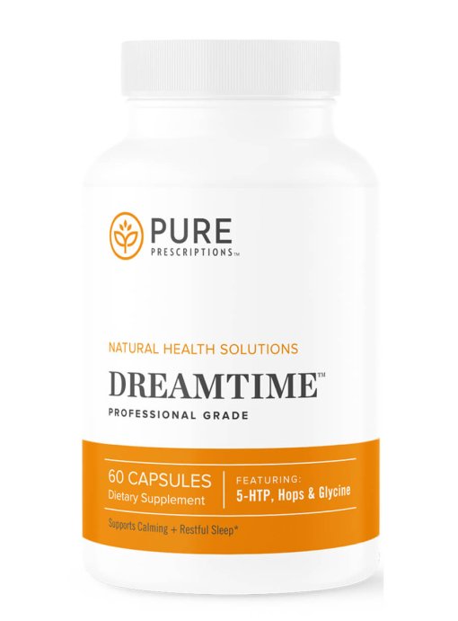 Bedtime sleep easy with Dreamtime by Pure Prescriptions - Pyridoxine HCI, 5-HTP